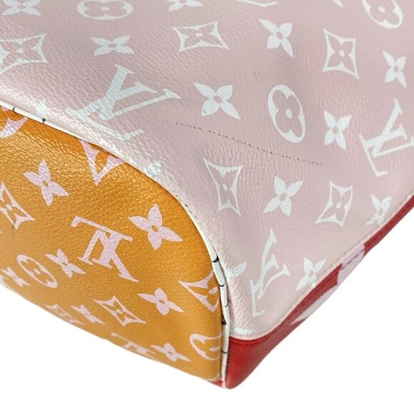 Auth LOUIS VUITTON Neverfull MM M44567 Rouge Giant Monogram AR1169 Tote Bag - Picture 4 of 16